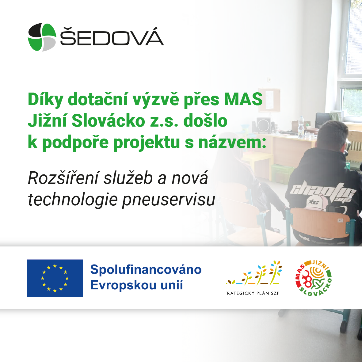 Rozšíření služeb a nová technologie pneuservisu díky podpoře MAS Jižní Slovácko z.s.